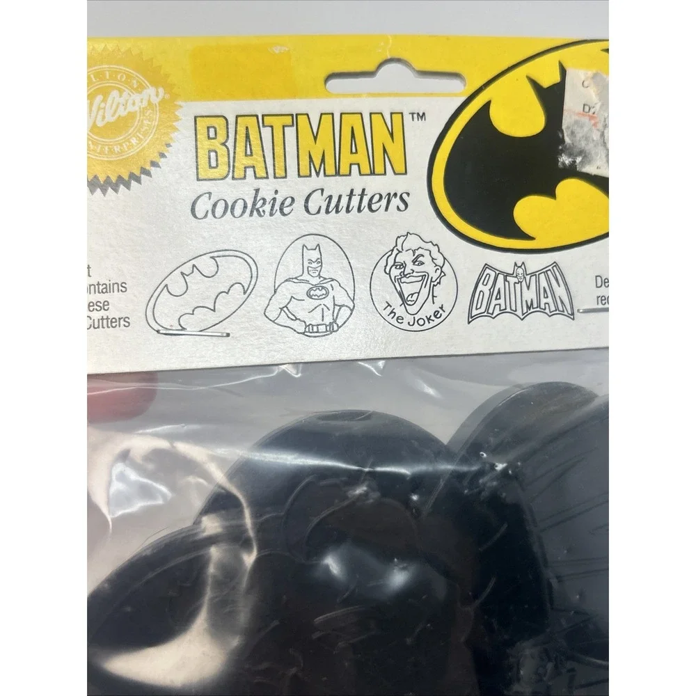 NEW Vintage Wilton Batman Cookie Cutter Set Of 4 1989 Joker